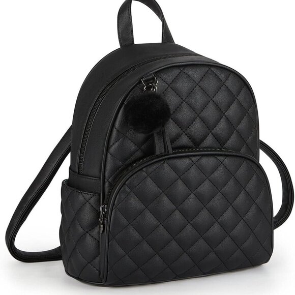 Handbags - Mini Leather Backpack Small Purse for Women Travel Fashion Cute Tassel
